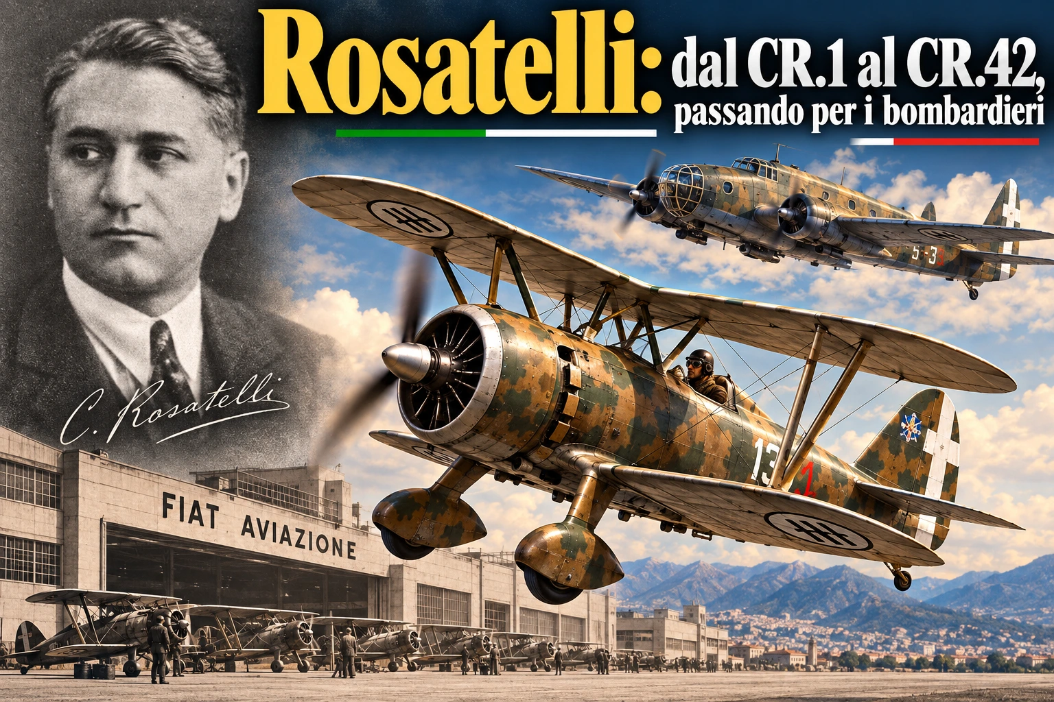 Rosatelli: dal CR.1 al CR.42, passando per i bombardieri